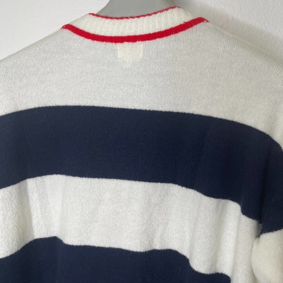 NWT Dee Elly cardigan Sweater Size Medium Red White and Blue - Picture 5 of 10